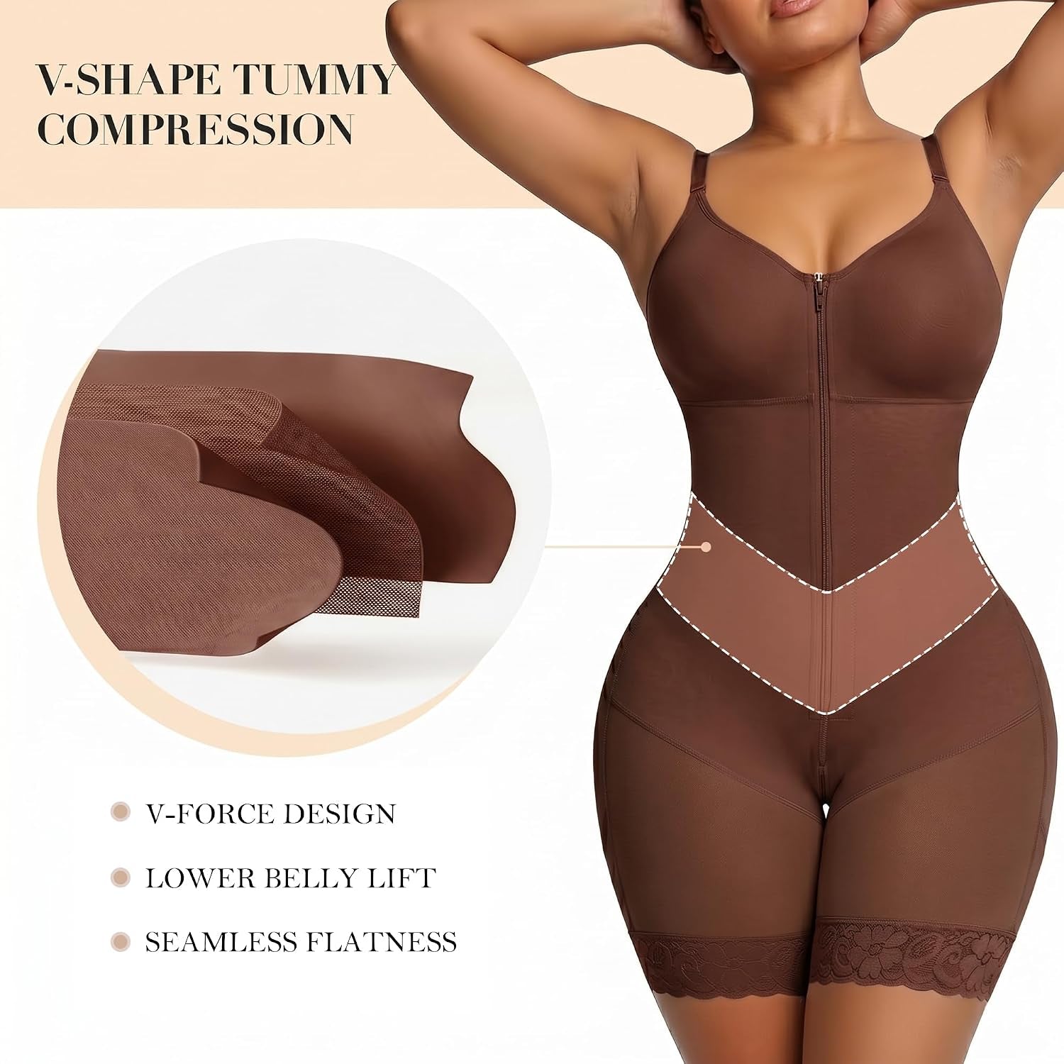 V-Shaped Postpartum Fajas Colombianas Moldeadoras Enhanced Tummy Control Shapewear for Women Butt Lifter Faja Body